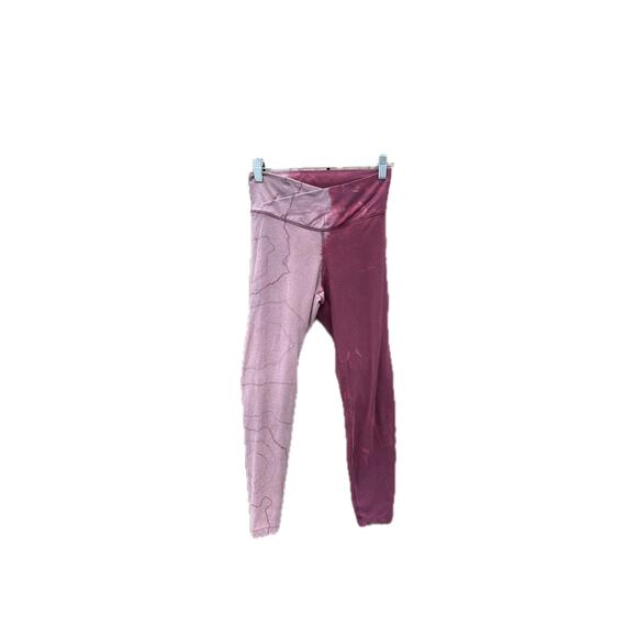 Tie Dye Asymmetrical Women's Leggings | Asymmetrical Geode Tie - Reverse Dye - Picture 1 of 2